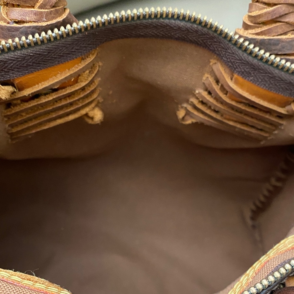 Louis Vuitton Speedy 25 Braided Fringe Satchel Custom Vintage Boho Style - Picture 8 of 16